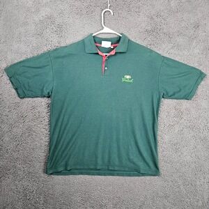 Grolsch Beer Mens Large Green Short Sleeve Polo Shirt Brewery‎ Promo Embroidered